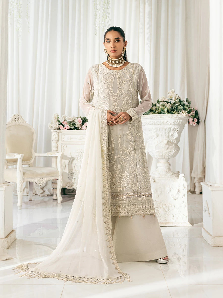 Salitex | Signature Festive Chiffon | SUNS7CH037UT XS Off White Chiffon