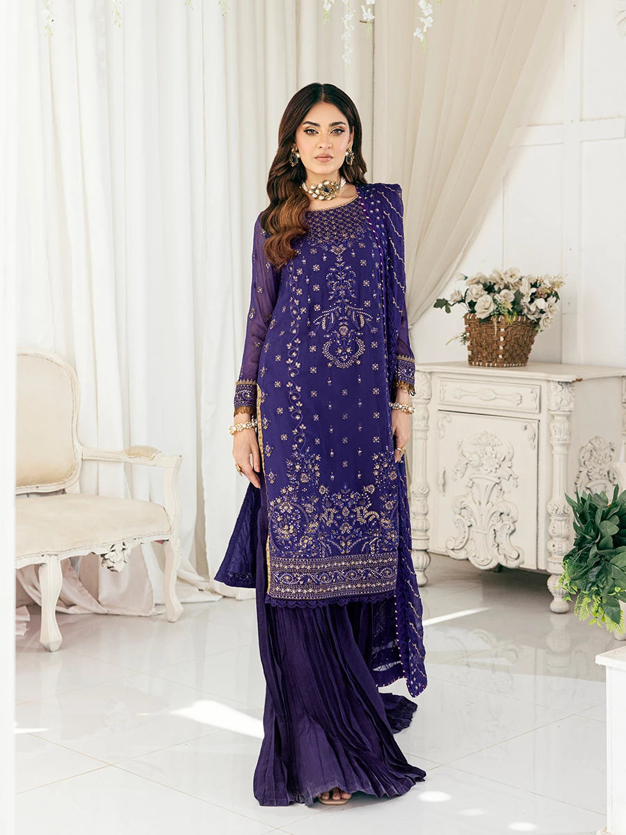 Salitex | Signature Festive Chiffon | SUNS7CH046UT L Purple Chiffon