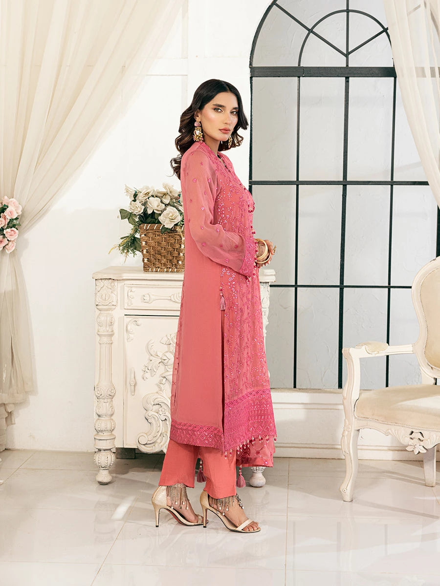 Salitex | Signature Festive Chiffon | SUNS7CH025UT L Candy Pink Chiffon
