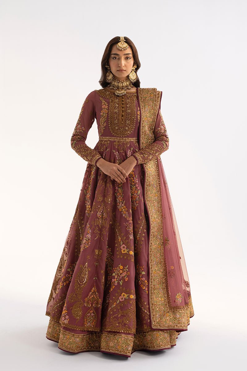Fahad Hussayn | Ashk o Atar | SIMORGH XS Rosy Brown Net