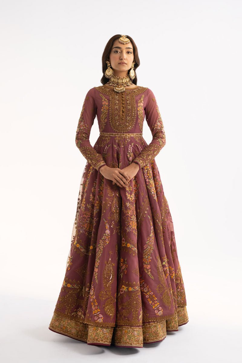 Fahad Hussayn | Ashk o Atar | SIMORGH L Rosy Brown Net