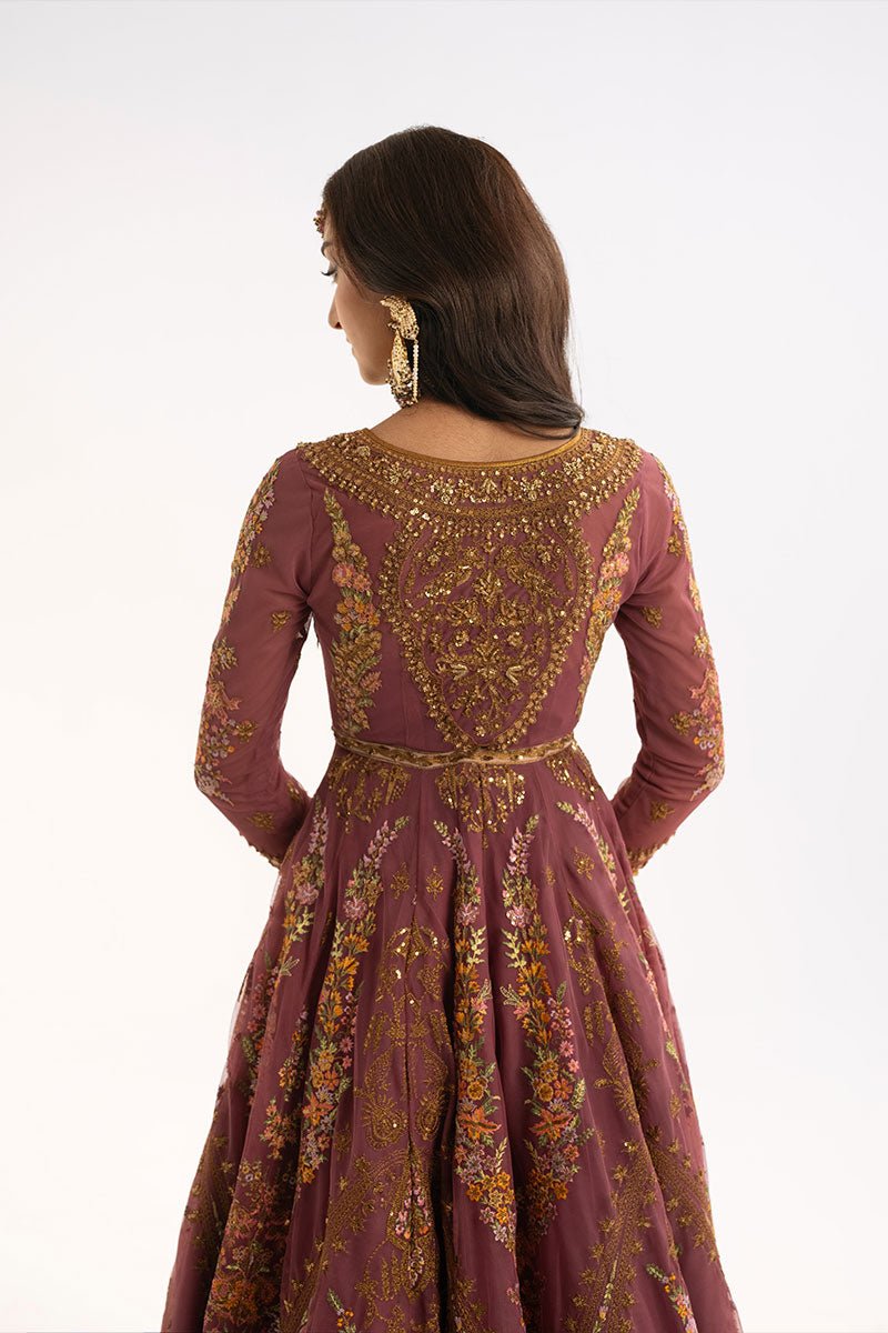 Fahad Hussayn | Ashk o Atar | SIMORGH XL Rosy Brown Net