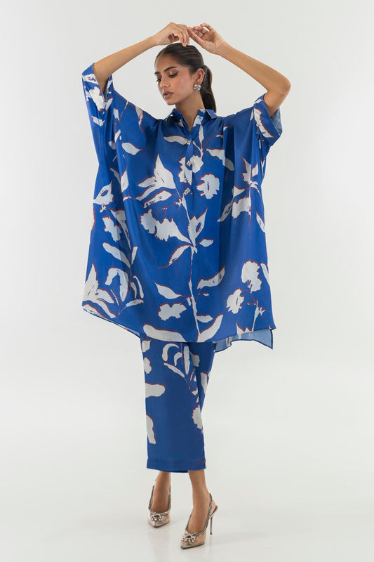 Sana Safinaz | Silk Tunics | SS24STP119P2T S Multicolor Poly Satin