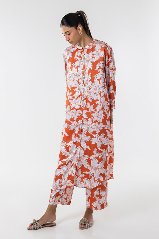 Sana Safinaz | Silk Tunics | SS24STP151P2T S Multicolor Poly Satin