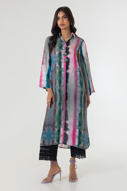 Sana Safinaz | Silk Tunics | SS24STP179 S Multicolor Poly Satin