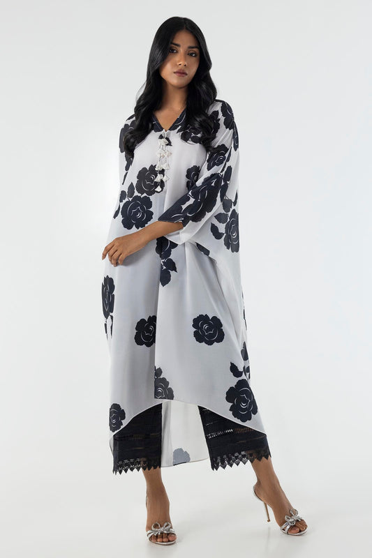 Sana Safinaz | Silk Tunics | SX24STP187 XS Multicolor Poly Satin