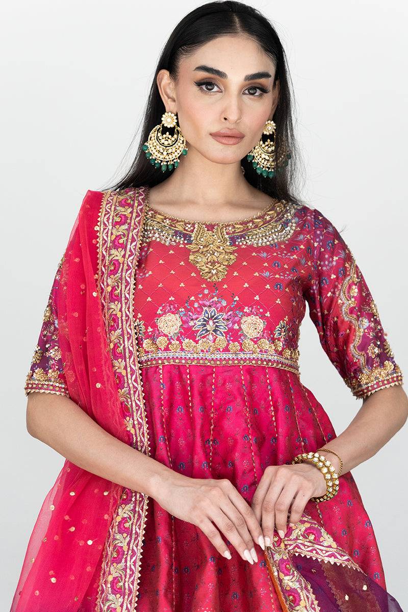 Mina Hassan | Formal Dholki Collection | Mehru - Pakistani Designer Dress - by Mina Hassan | Type: Ladies Clothes - 100% Original at Saira Sultan