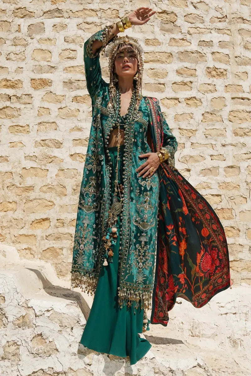 Sana Safinaz | Winter Luxury 23 | V231-002-CP - Pakistani Designer Dress - by Sana Safinaz | Type: Luxury - 100% Original at Saira Sultan