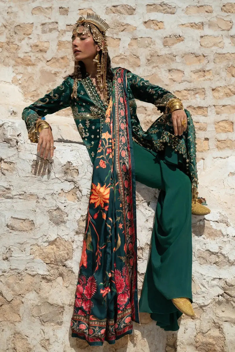 Sana Safinaz | Winter Luxury 23 | V231-002-CP - Pakistani Designer Dress - by Sana Safinaz | Type: Luxury - 100% Original at Saira Sultan