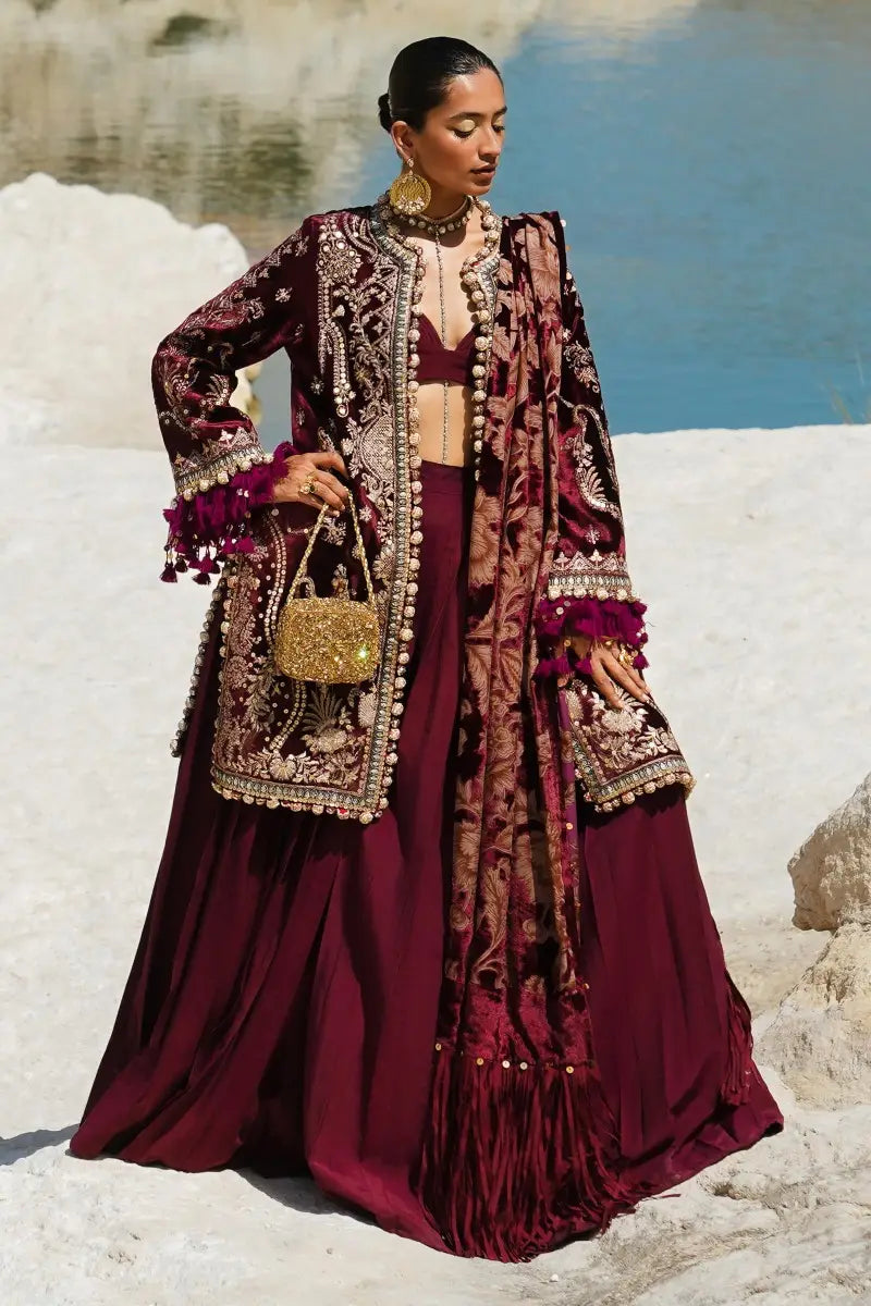 Sana Safinaz | Winter Luxury 23 | V231-003-CP - Pakistani Designer Dress - by Sana Safinaz | Type: Luxury - 100% Original at Saira Sultan
