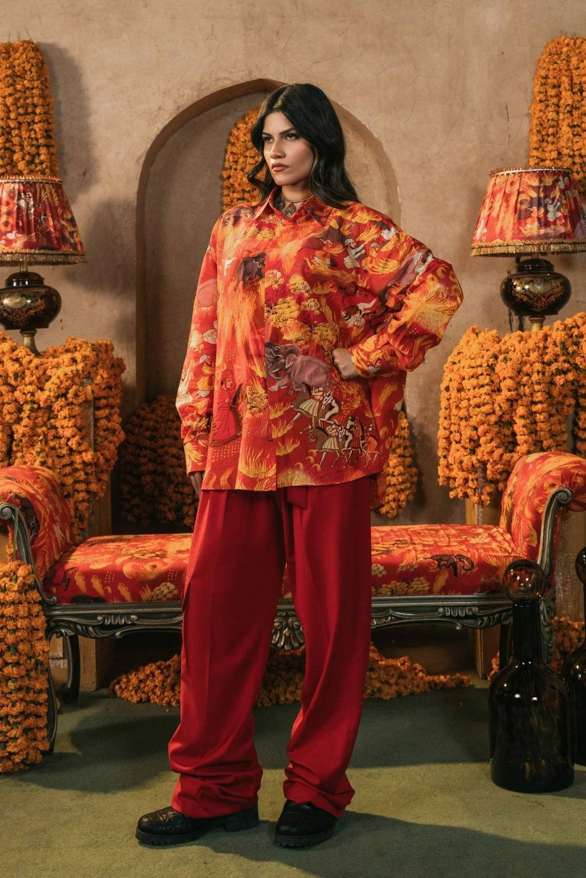 Fahad Hussayn | Lawn Banger | Vameq - Pakistani Designer Dress - by Fahad Hussayn | Type: Ladies Clothes - 100% Original at Saira Sultan