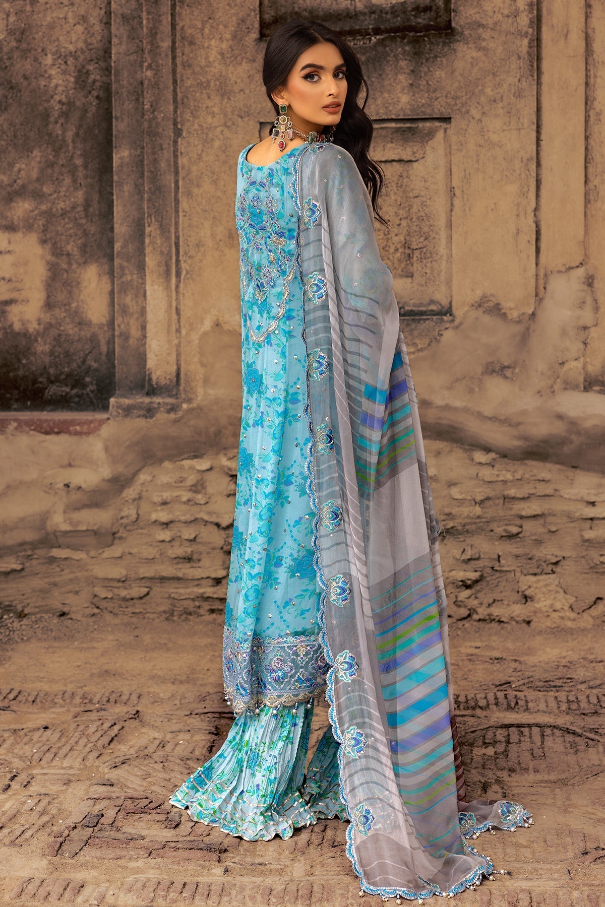Charizma | Vasl Chiffon Collection | VSL25-10 S Light Blue Chiffon