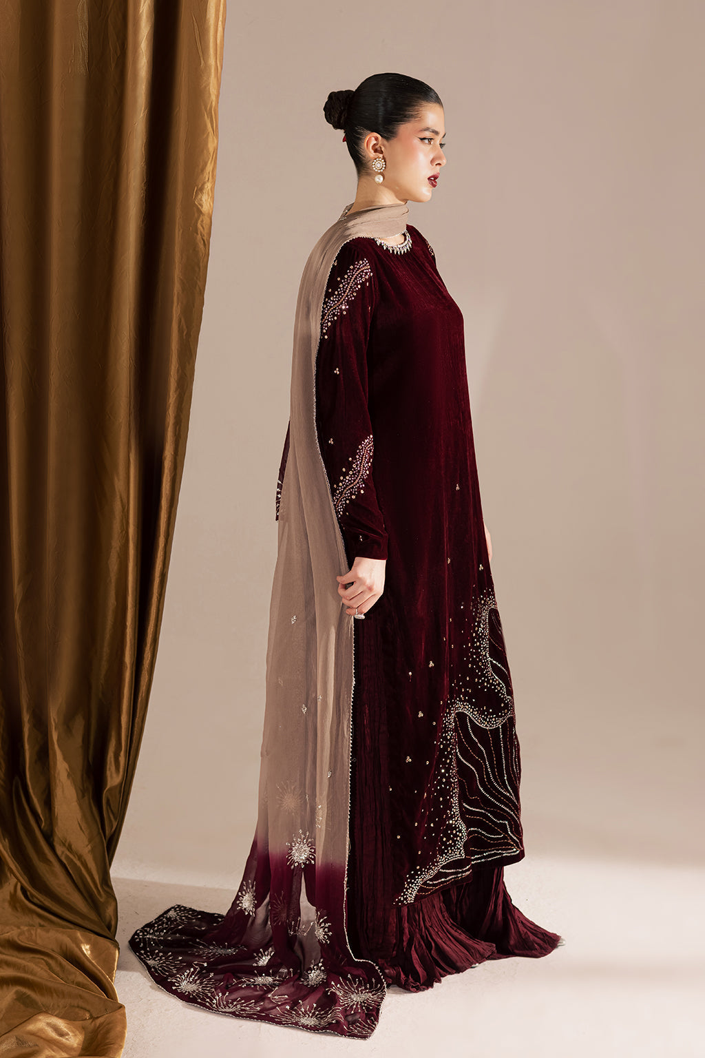 Vanya | Velvet Muse | KV-57 by Vanya - Designer Dress - Type : Ladies Clothes - Available at Saira Sultan - 100% Original