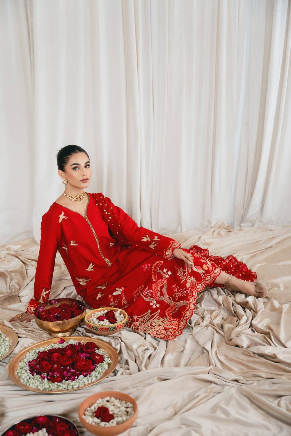 Vintage | Eid Edit 24 | Geet - Pakistani Designer Dress - by Vintage | Type: Luxury - 100% Original at Saira Sultan