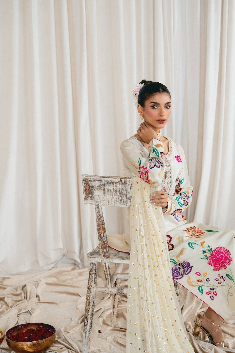 Vintage | Eid Edit 24 | Alisha - Pakistani Designer Dress - by Vintage | Type: Luxury - 100% Original at Saira Sultan