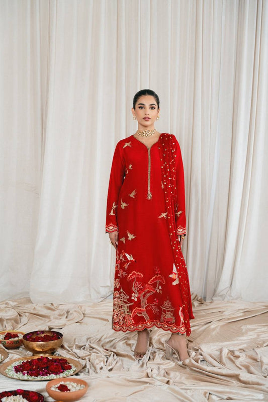 Vintage | Eid Edit 24 | Geet - Pakistani Designer Dress - by Vintage | Type: Luxury - 100% Original at Saira Sultan