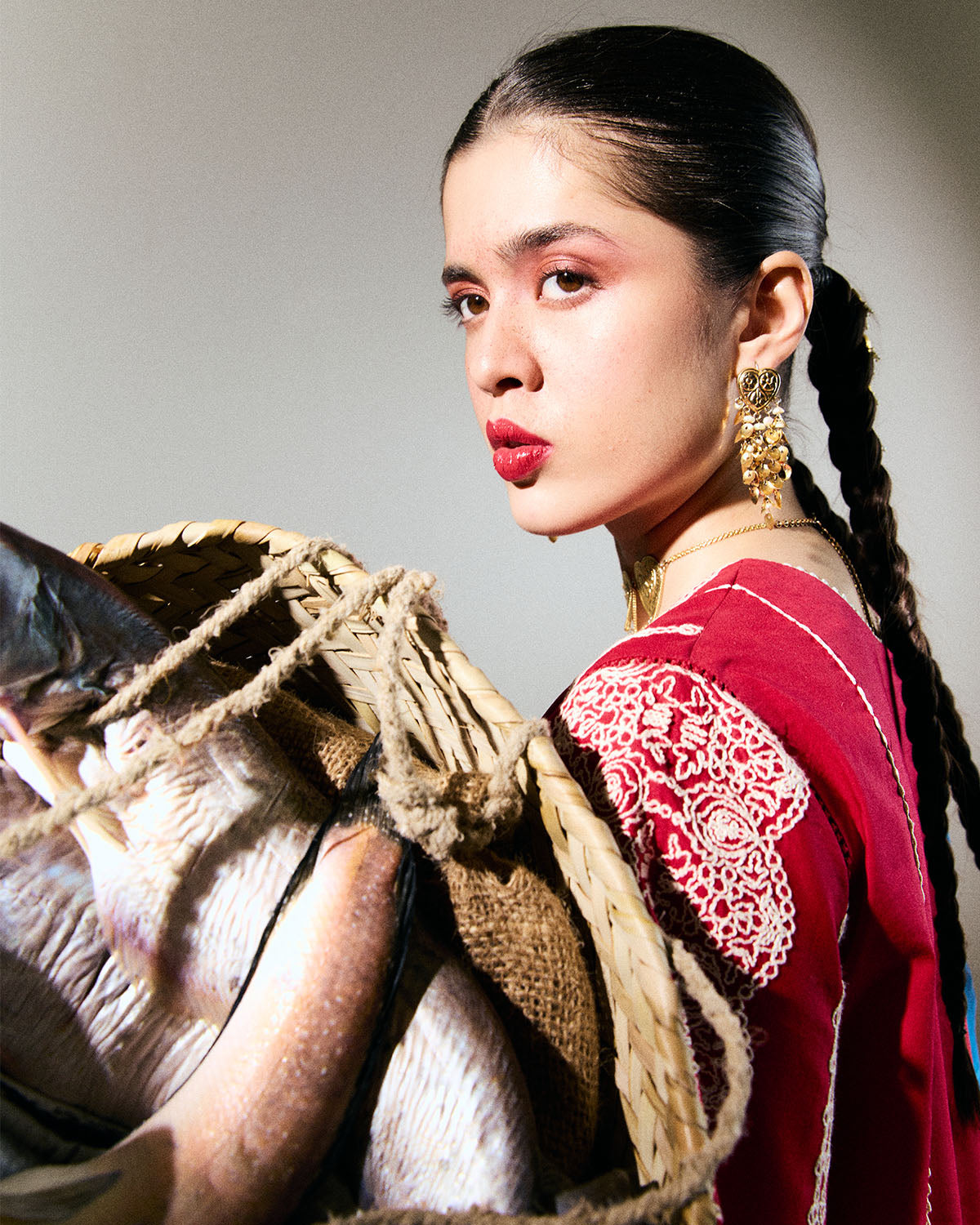 Jugnu | SS 25 | Ahiti XL Red Cotton