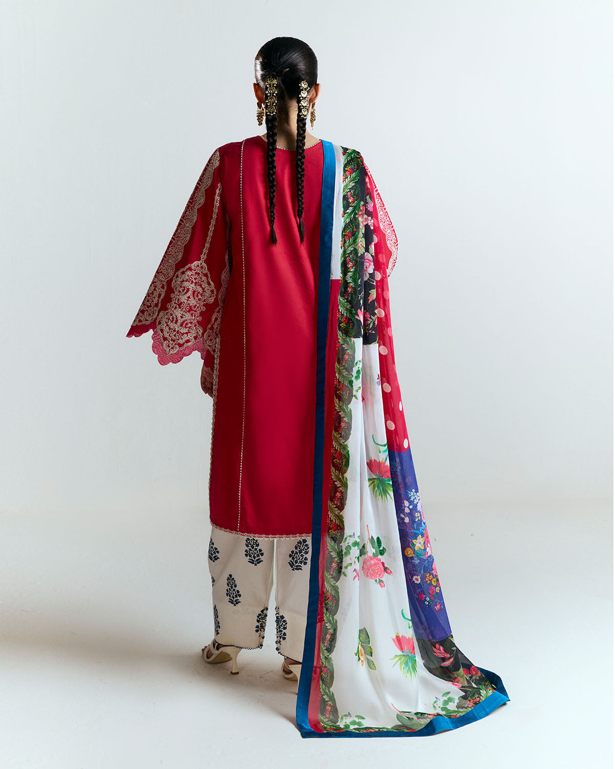 Jugnu | SS 25 | Ahiti S Red Cotton