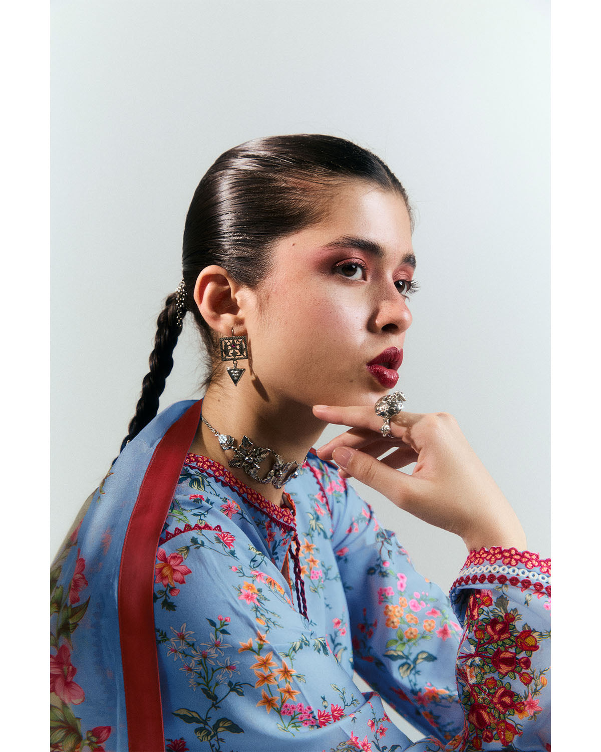 Jugnu | SS 25 | Nyami Custom Size Light Blue Cotton
