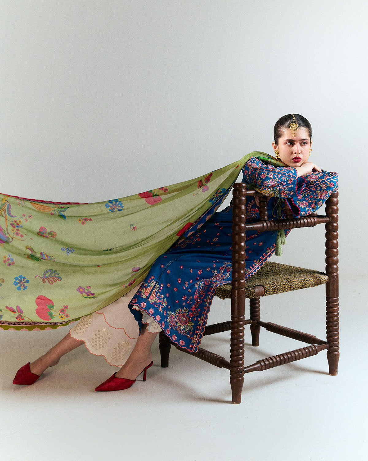 Jugnu | SS 25 | Darya XL Cobalt Blue Cotton