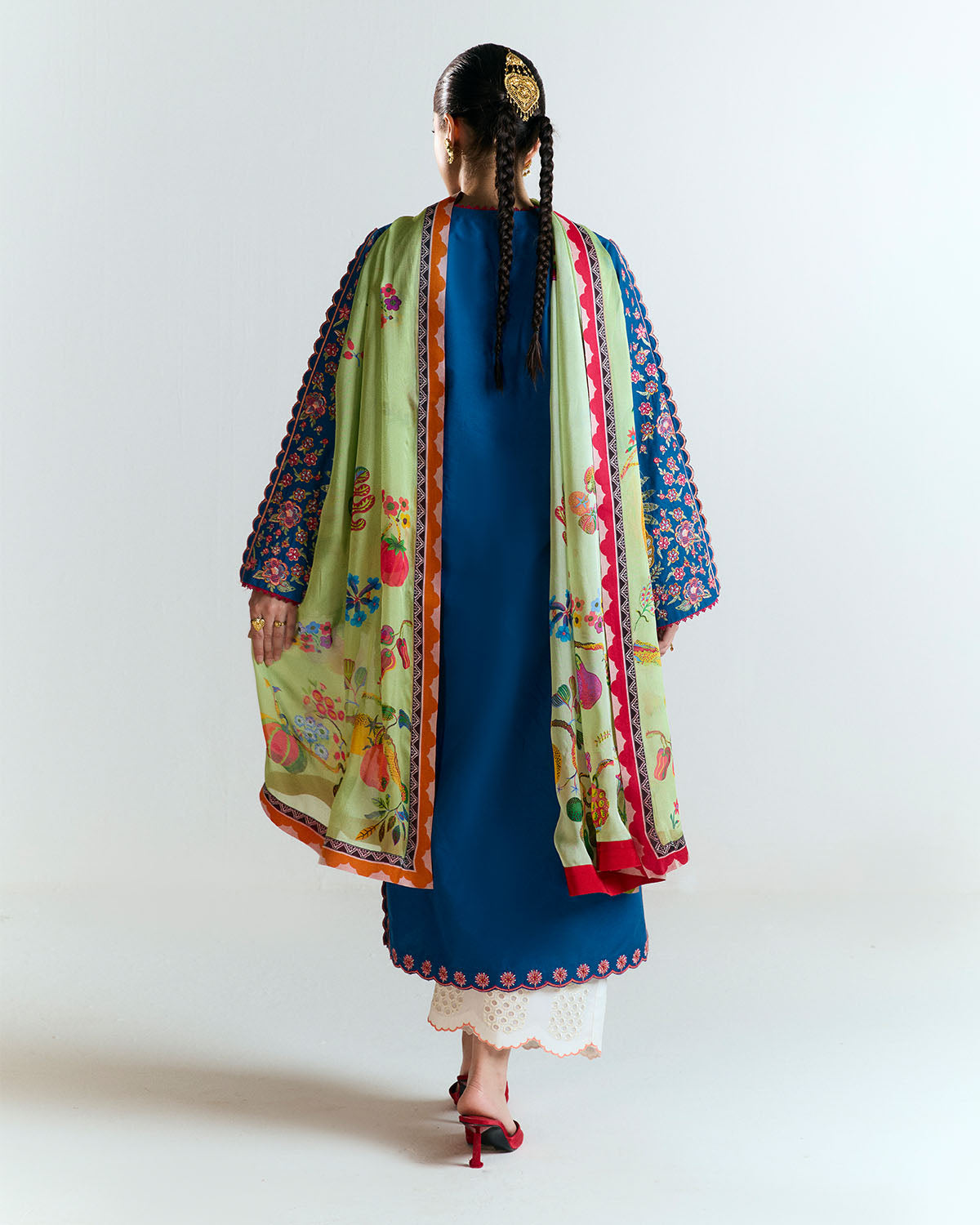 Jugnu | SS 25 | Darya S Cobalt Blue Cotton