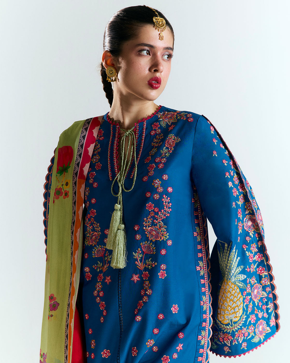Jugnu | SS 25 | Darya M Cobalt Blue Cotton