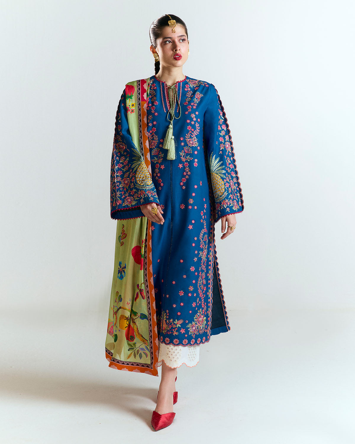 Jugnu | SS 25 | Darya L Cobalt Blue Cotton
