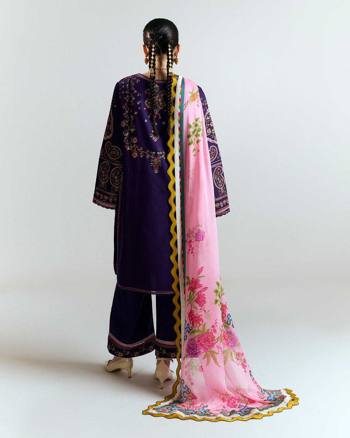 Jugnu | SS 25 | Sagar S Dark Purple Cotton