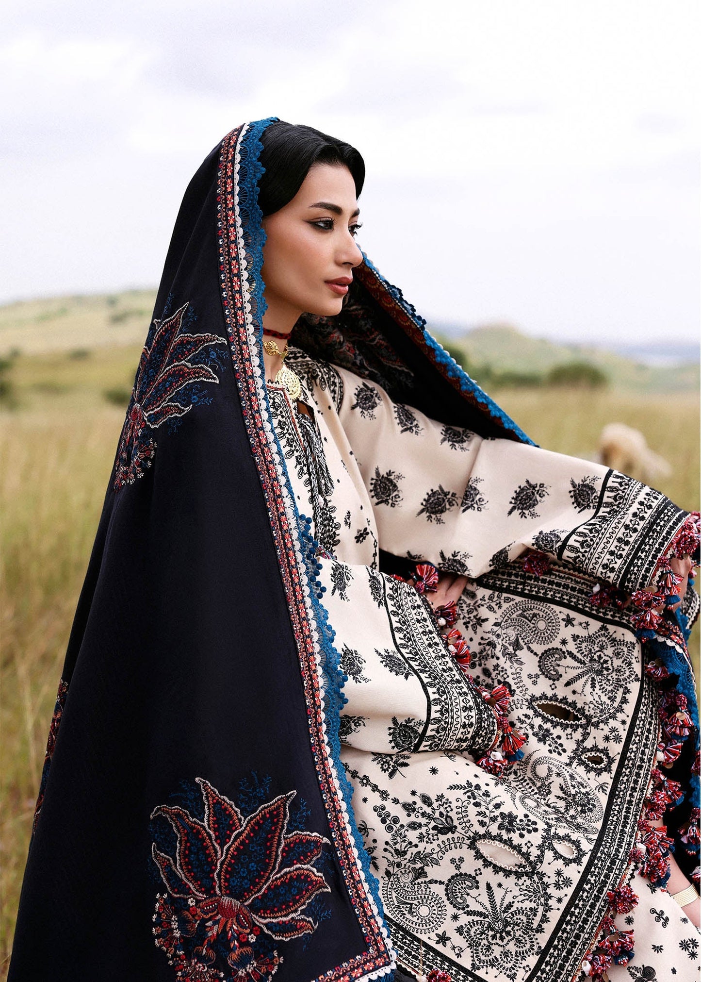 Hussain Rehar | Khaddar 25 | Dhanak by Hussain Rehar - Designer Dress - Type : Ladies Clothes - Available at Saira Sultan - 100% Original