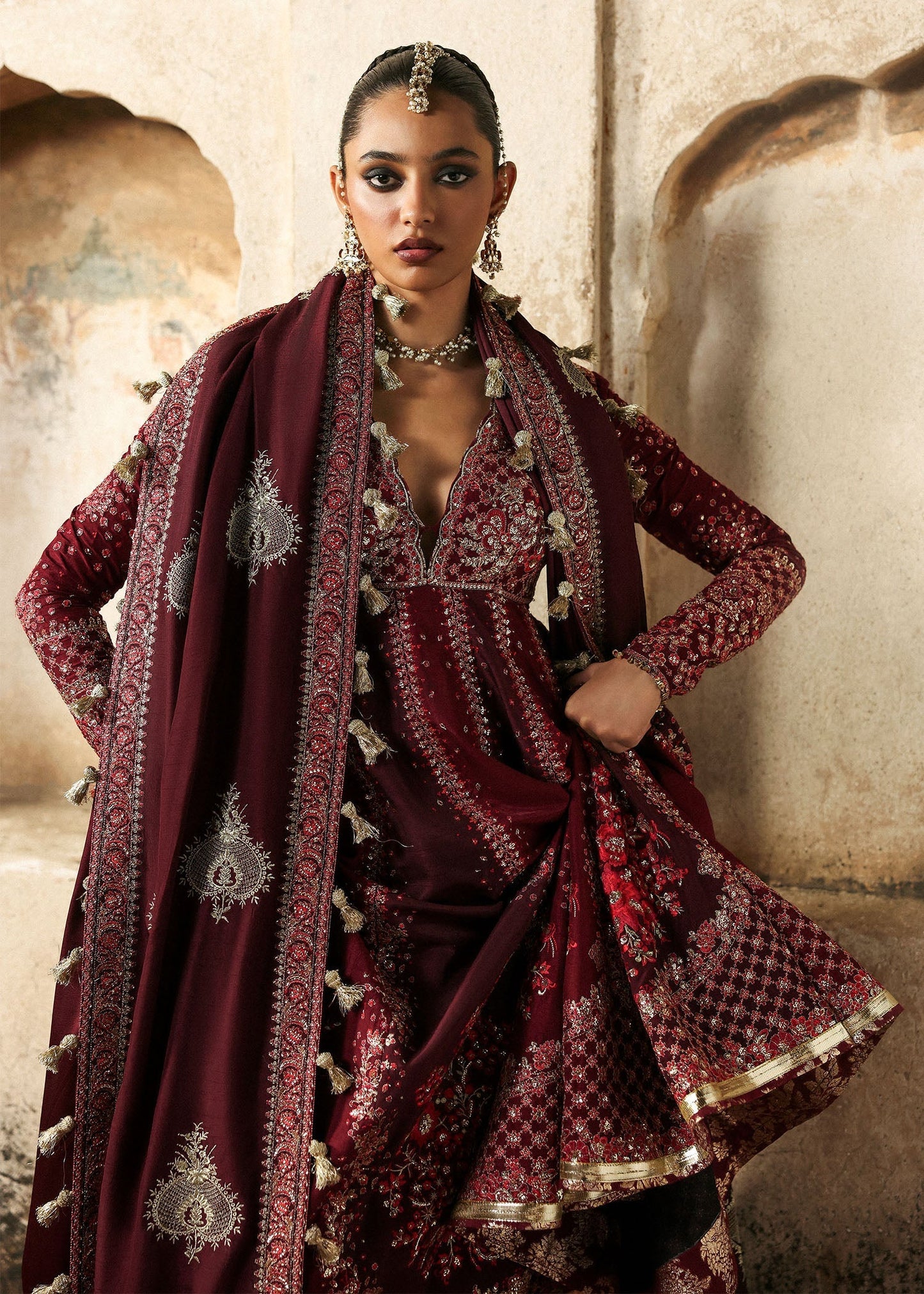 Hussain Rehar | Massarat Formals 25 | Gulnar - Pakistani Designer Dress - by Hussain Rehar - Type : Ladies Clothes - 100% Original at Saira Sultan