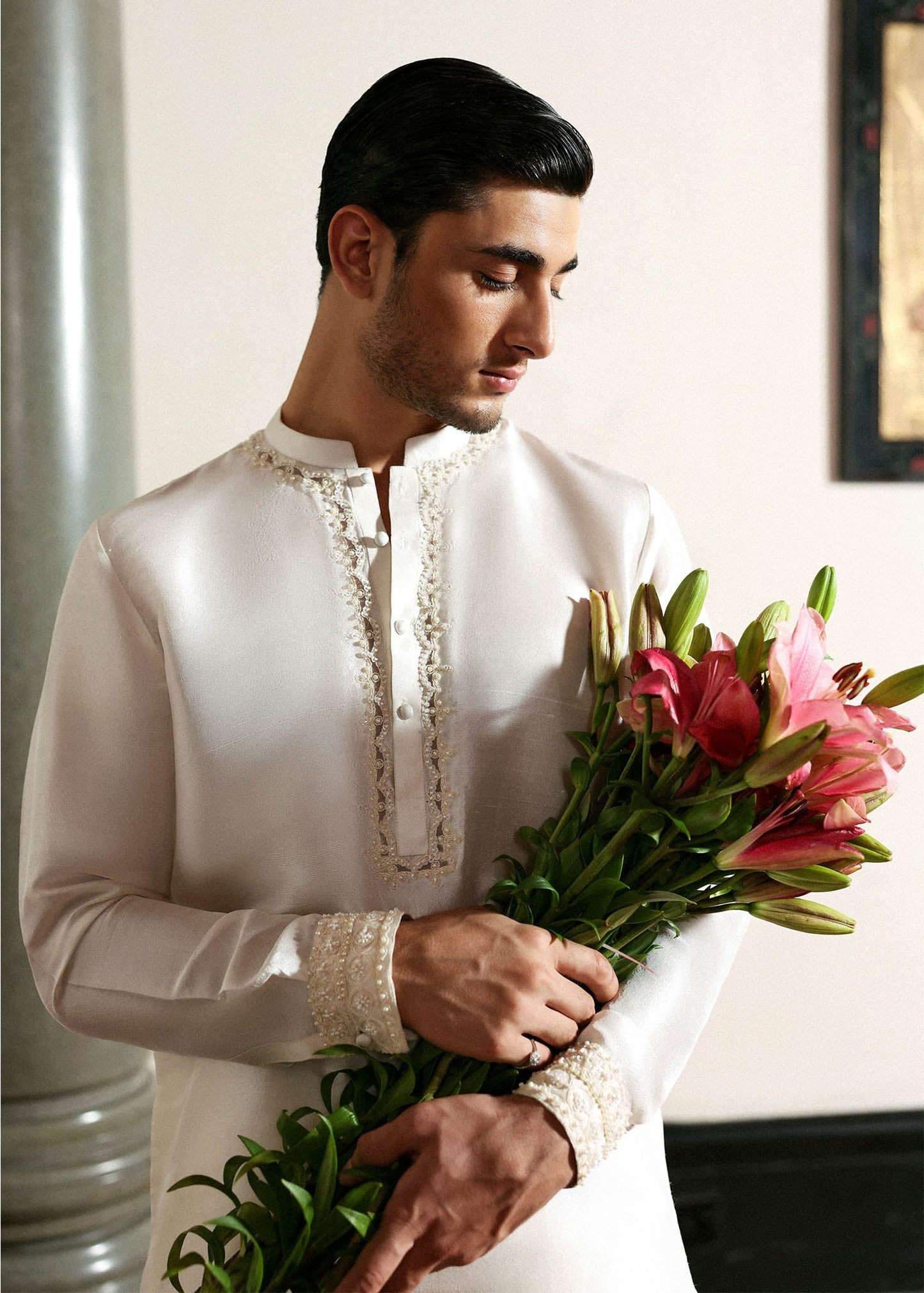 Hussain Rehar I The Scent Luxury Pret 25 I Vellin - Pakistani Designer Dress - by Hussain Rehar - Type : MensWear - 100% Original at Saira Sultan