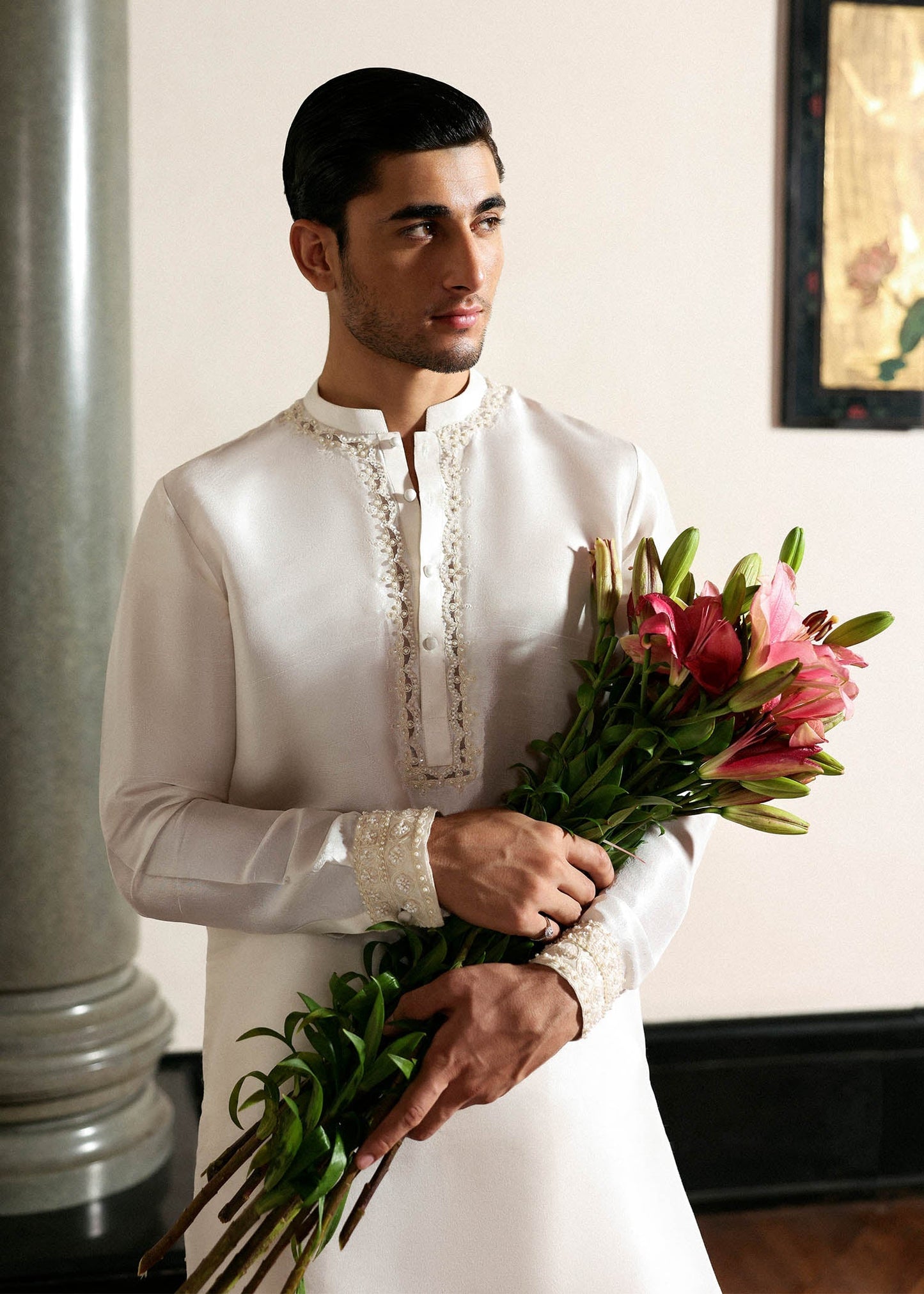 Hussain Rehar I The Scent Luxury Pret 25 I Vellin - Pakistani Designer Dress - by Hussain Rehar - Type : MensWear - 100% Original at Saira Sultan