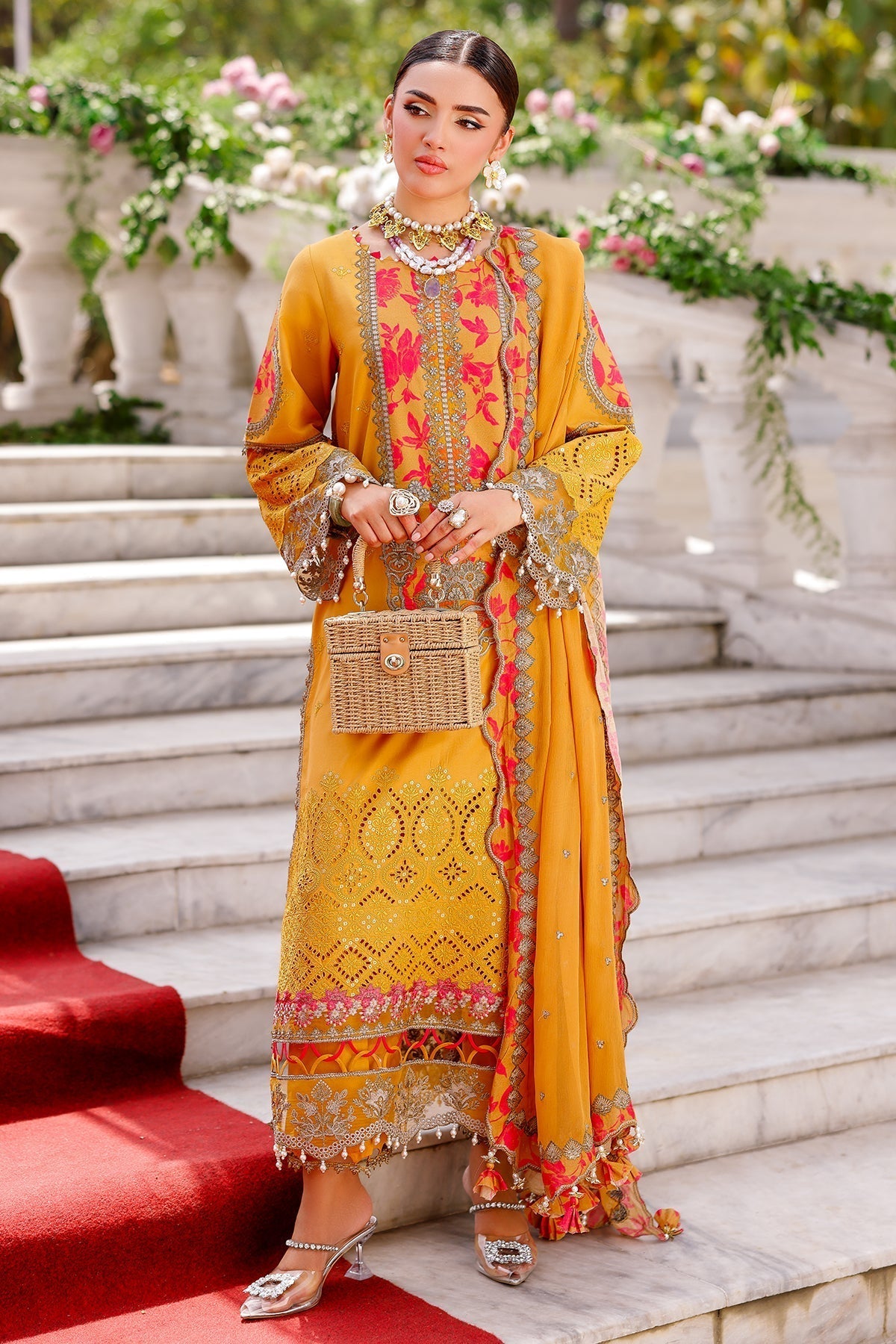 Charizma | Tabeer Lawn Vol 25 | CT5-13 XS Mustard Lawn