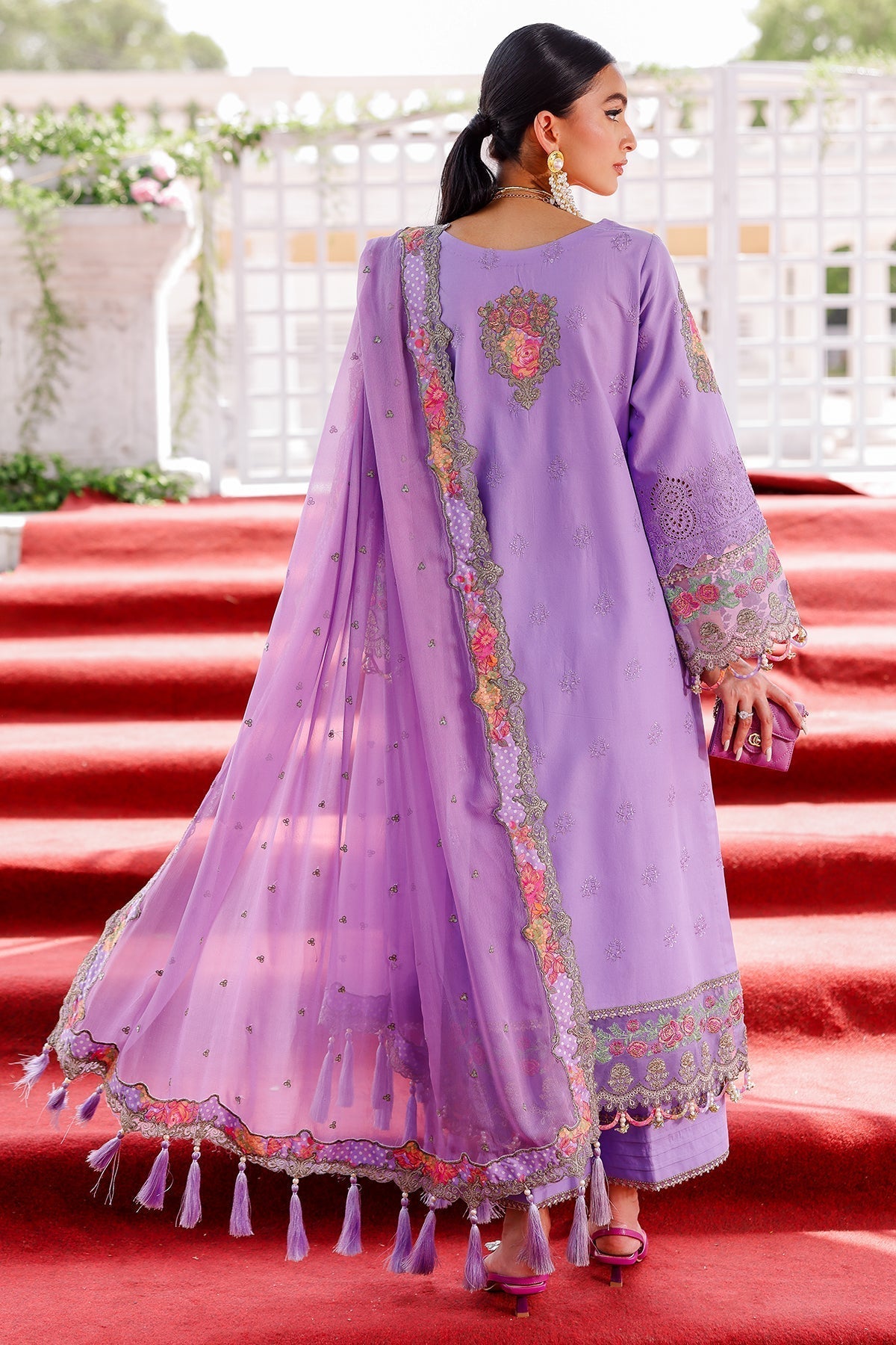 Charizma | Tabeer Lawn Vol 25 | CT5-10 S Lavender Lawn