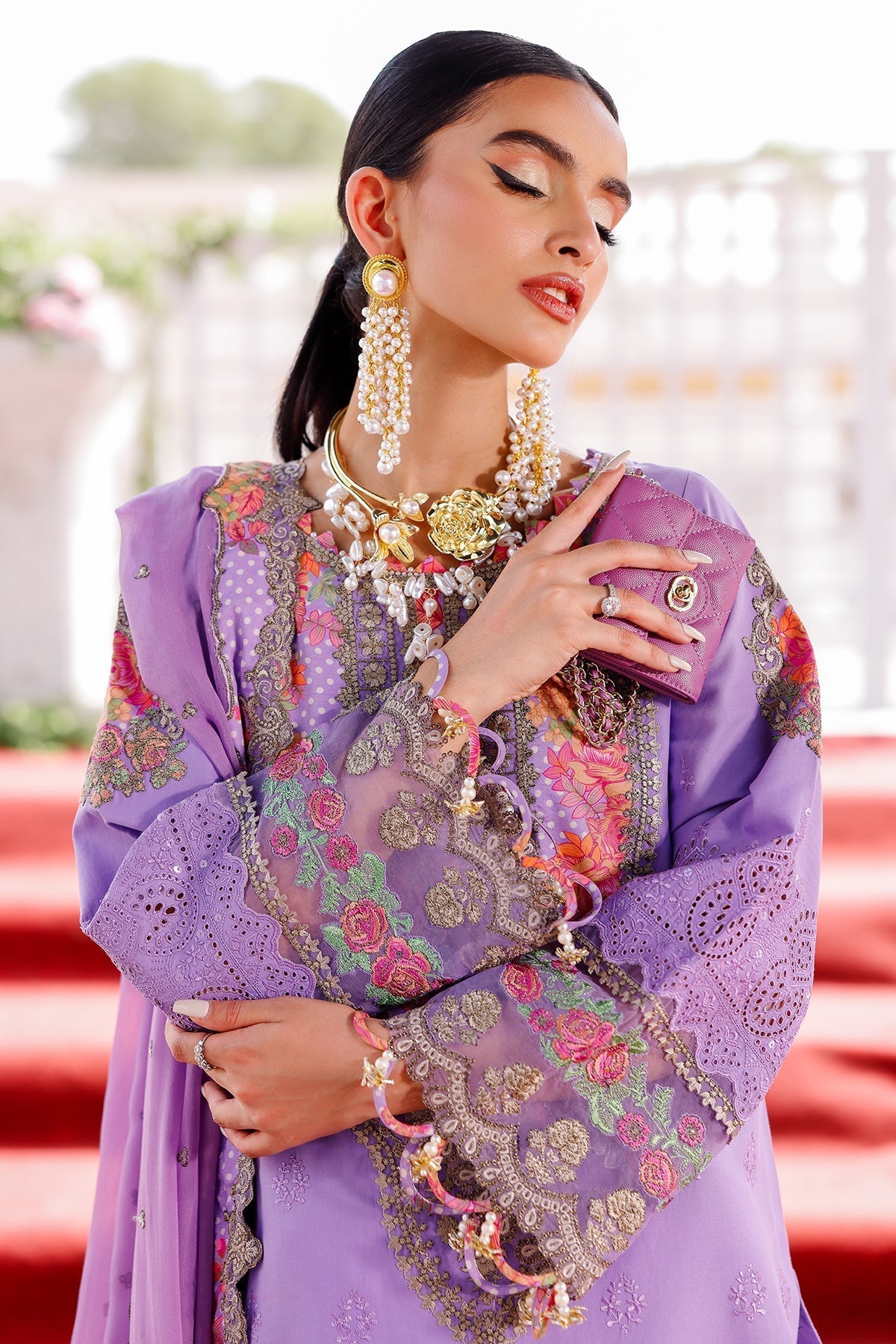 Charizma | Tabeer Lawn Vol 25 | CT5-10 L Lavender Lawn