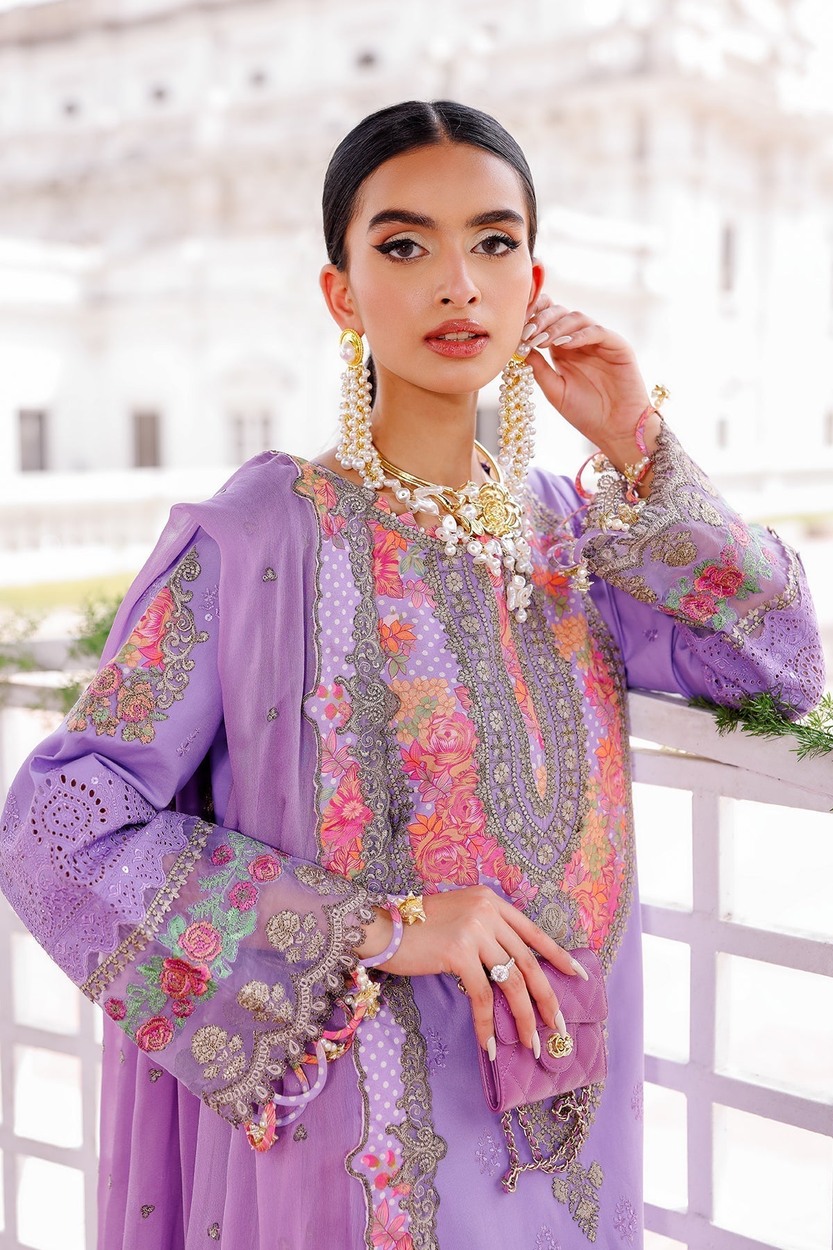 Charizma | Tabeer Lawn Vol 25 | CT5-10 M Lavender Lawn