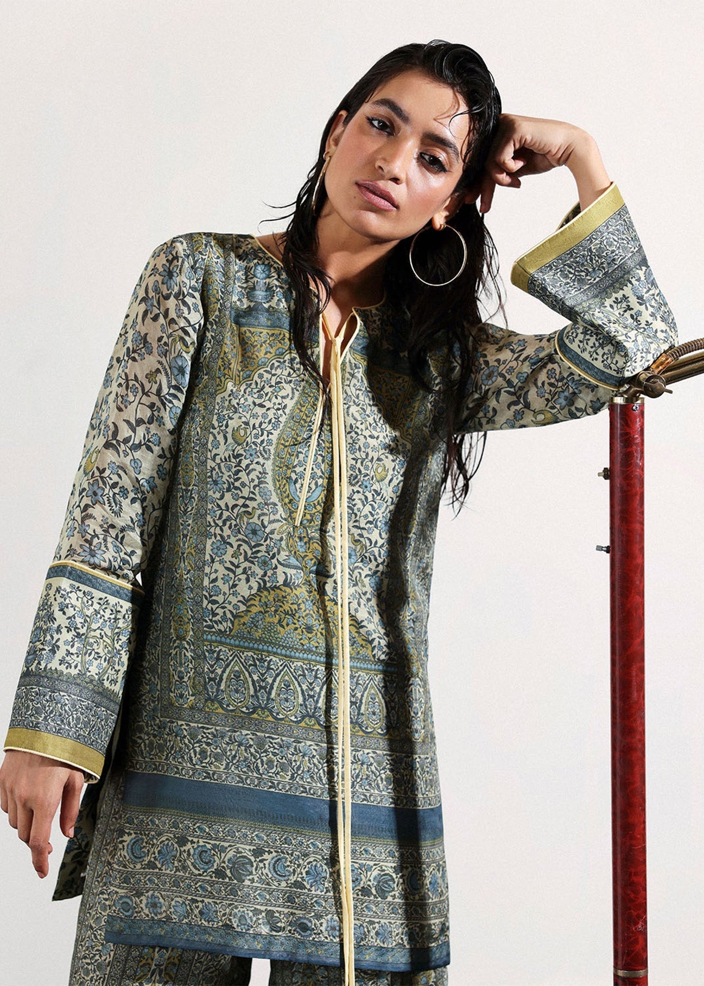 Hussain Rehar | Pay Day | Sorrel - Pakistani Designer Dress - by Hussain Rehar - Type : Ladies Clothes - 100% Original at Saira Sultan