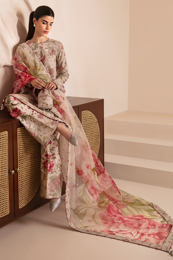 Jazmin | Formals Collection | Raw Silk UR-7034 - Pakistani Designer Dress - by Jazmin | Type: Formal - 100% Original at Saira Sultan