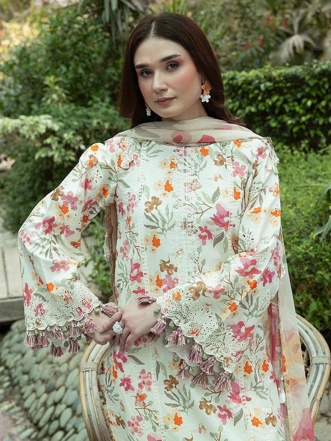 Izel | Oh Spring Lawn 25 | WISTERIA - Pakistani Designer Dress - by Izel | Type: Ladies Clothes - 100% Original at Saira Sultan