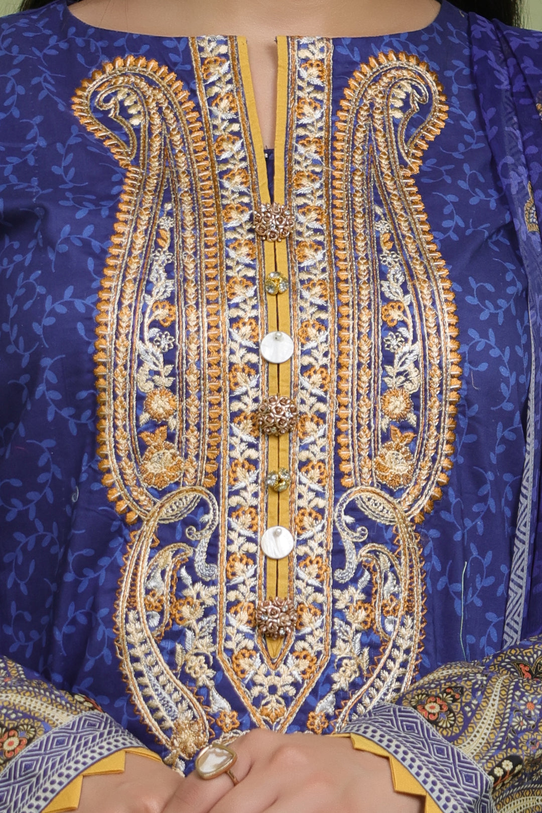 Zellbury | Unstitched 2 Piece Lawn | Embroidered Shirt Dupatta - 1688