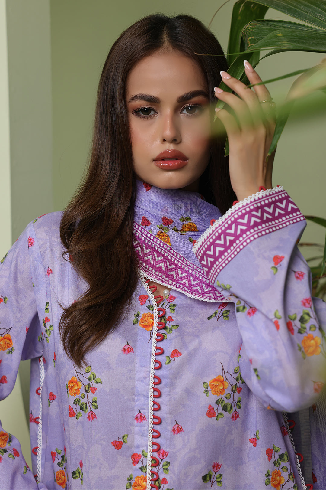 Zellbury | Unstitched 3 Piece Lawn | Shirt Shalwar Dupatta - 1420 Default Title