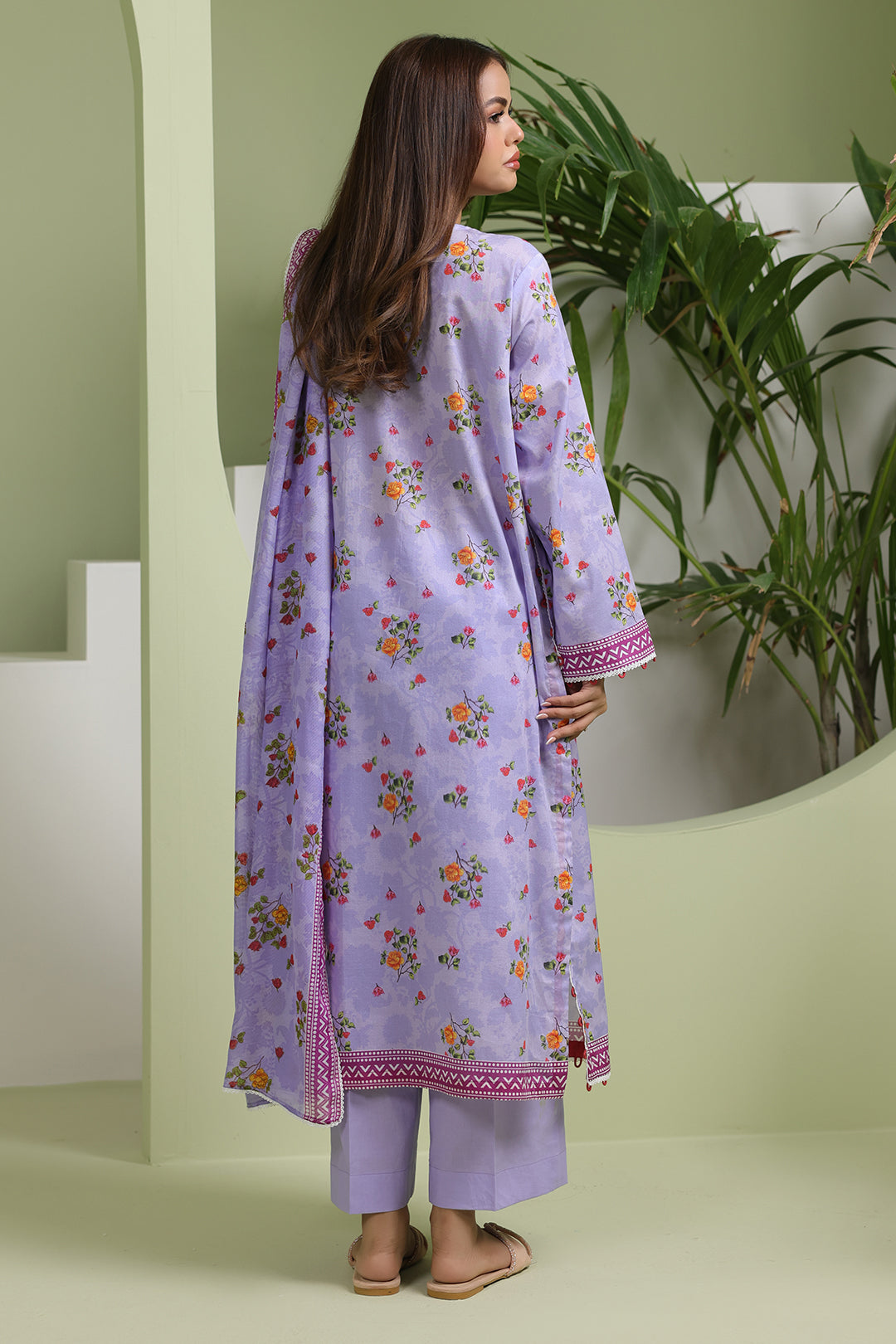 Zellbury | Unstitched 3 Piece Lawn | Shirt Shalwar Dupatta - 1420