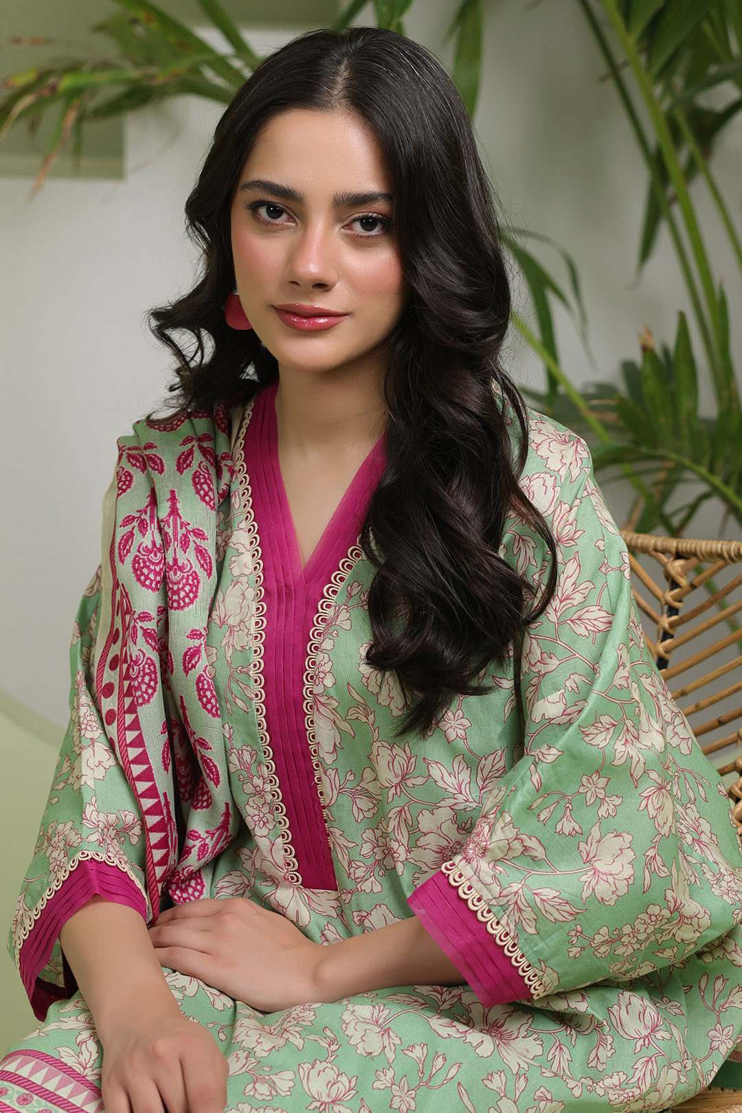 Zellbury | Unstitched 3 Piece Lawn | Shirt Shalwar Dupatta - 1502 Default Title
