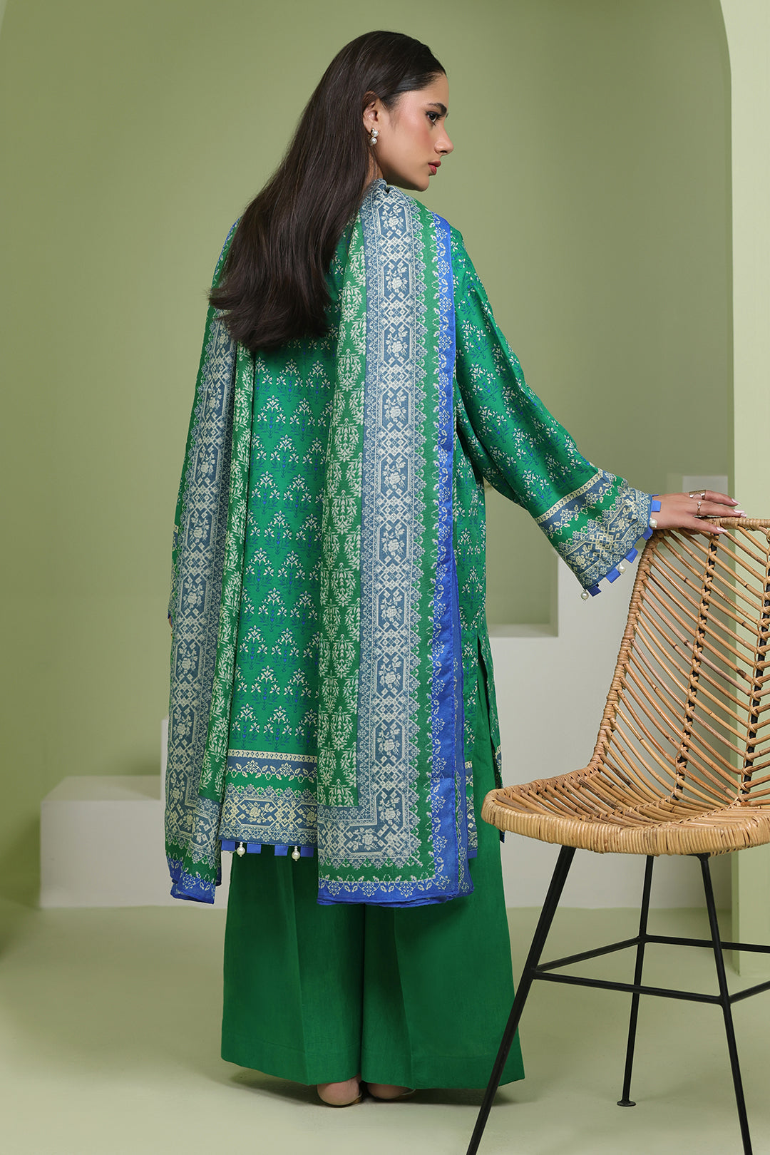 Zellbury | Unstitched 3 Piece Lawn | Shirt Shalwar Dupatta - 1697