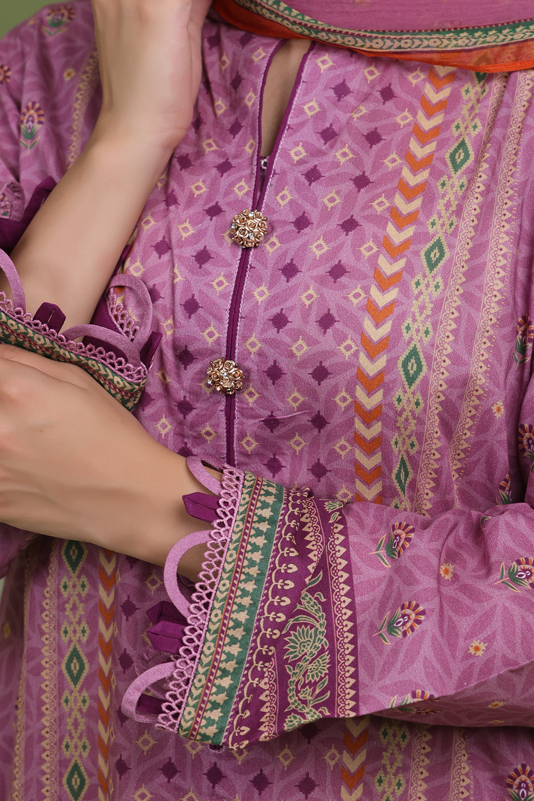 Zellbury | Unstitched 3 Piece Lawn | Shirt Shalwar Dupatta - 1718