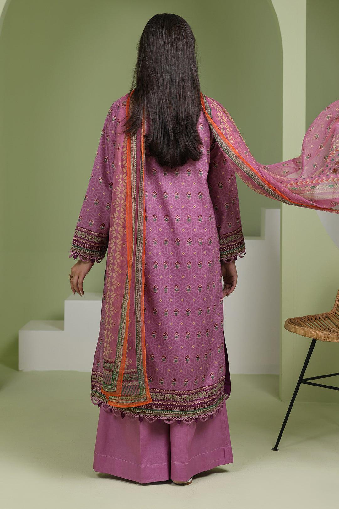 Zellbury | Unstitched 3 Piece Lawn | Shirt Shalwar Dupatta - 1718