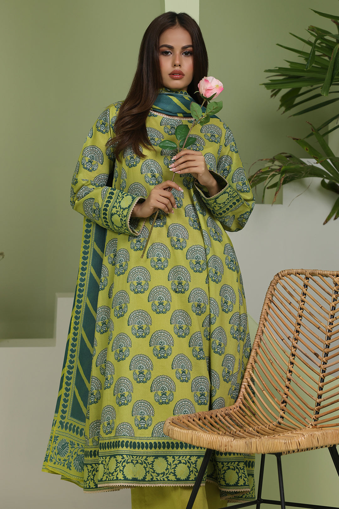 Zellbury | Unstitched 3 Piece Lawn | Shirt Shalwar Dupatta - 1720