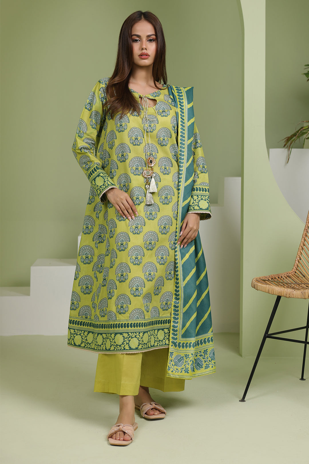 Zellbury | Unstitched 3 Piece Lawn | Shirt Shalwar Dupatta - 1720