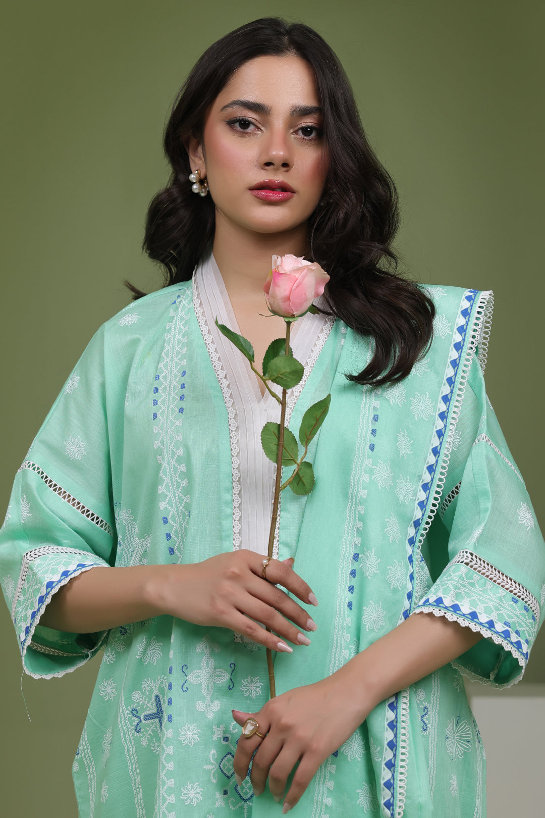 Zellbury | Unstitched 3 Piece Slub | Shirt Shalwar Dupatta - 1240 Default Title
