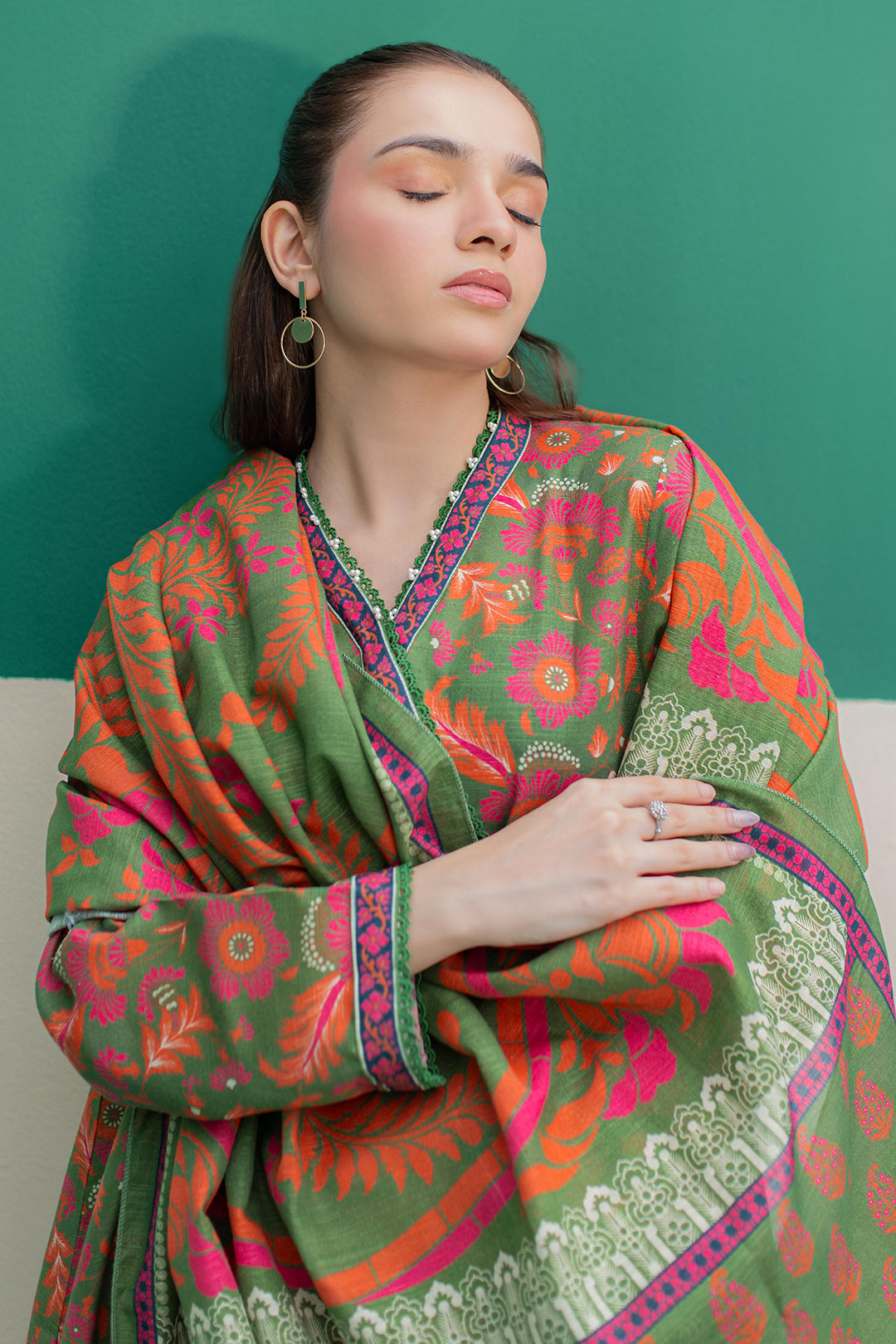 Zellbury | Winter Pret | Kurta Dupatta Trouser - 3088